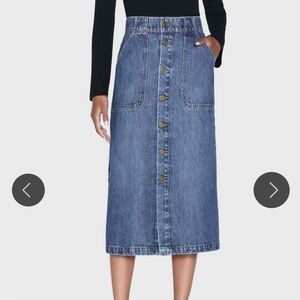 Frame - Modern Pocket Midi Skirt in October 30